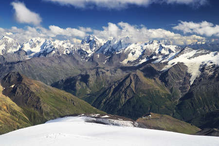 Mountain valley in summer time