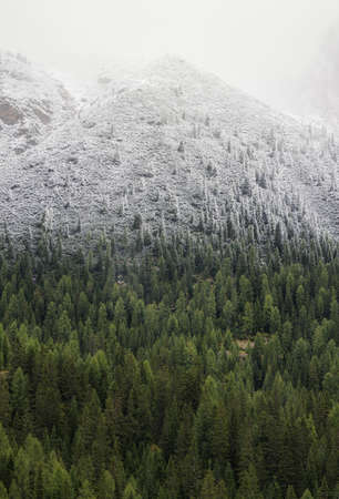 Mountain panorama in the Italy. Beautiful natural landscape in the Italy mountainの写真素材