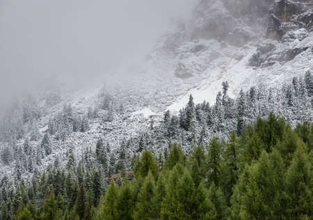 Mountain panorama in the Italy. Beautiful natural landscape in the Italy mountainの写真素材