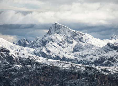 Mountain panorama in the Italy. Beautiful natural landscape in the Italy mountainの写真素材