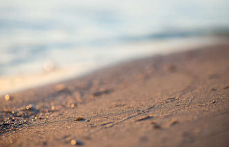 Seashore during sunset. Beautiful natural concept and ideaの写真素材