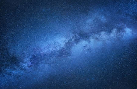 Milky Way. Night sky with stars as a background. Natural compositon at the night time. Milky way on the dark sky at the night time.の写真素材