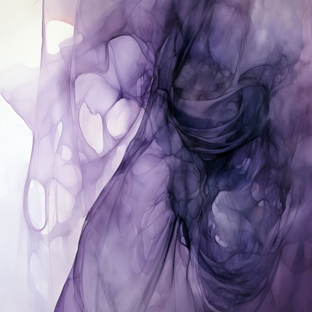 Abstract ink in water. Fantasy background. Digital art. 3D rendering.の素材