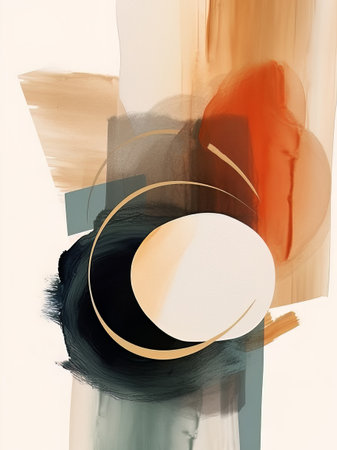 abstract background with brush strokes and copy space, 3d illustrationの素材