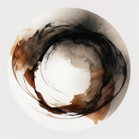 Coffee stain on white background. Abstract grunge background.の素材