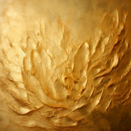 golden texture background for graphic design and web design. High resolution photo.の素材