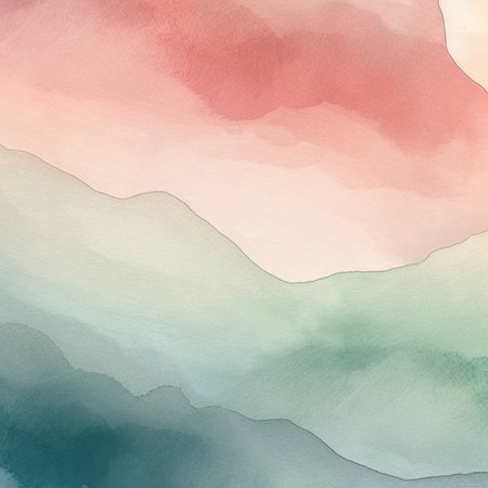 Abstract colorful watercolor for background. Digital art painting. Texture paper.の素材