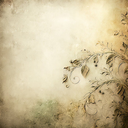 floral style textures and backgrounds frame with space for text or imageの素材