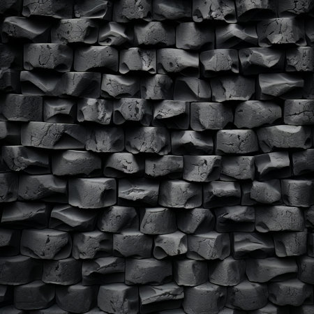 Black stone wall texture. Abstract background for design with copy space.の素材