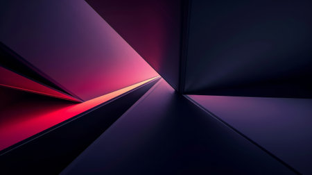 Abstract background of black and red triangular shapes. 3D renderingの素材