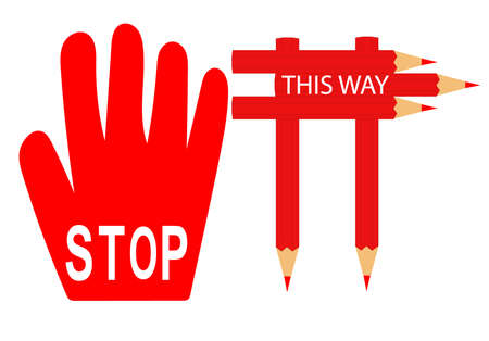 This way signのイラスト素材