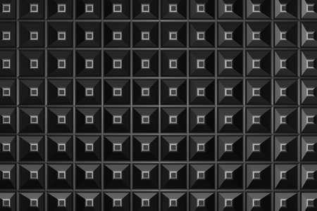 Black color square pattern texture, ornament background wallpaper for desktop and web siteの写真素材