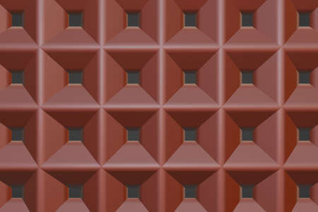 Red color square pattern texture, ornament background wallpaper for desktop and web siteの写真素材