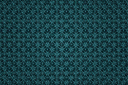 Blue background pattern made of dots and different shapesの写真素材