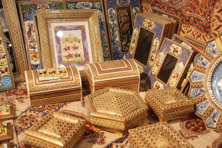 traditional hand made jewel caseの写真素材