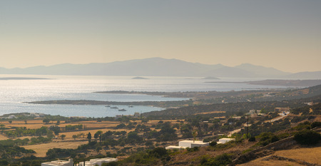 Beautiful Paros island in Greece landscape.
