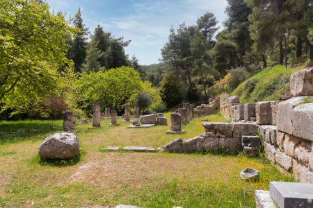 Oropos, Greece 24 April 2022. Sanctuary of Amphiaraus of Oropos in Greece.のeditorial素材