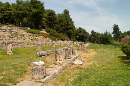 Oropos, Greece 24 April 2022. Site seeing of Amphiareion in Oropos in Greece.のeditorial素材
