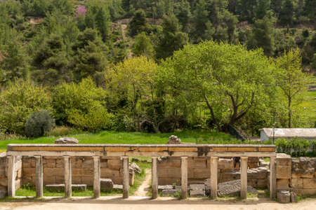Oropos, Greece 24 April 2022. The theatre of Amphiareion of Oropos in Greece.のeditorial素材