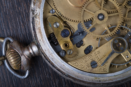 Old clockwork close up