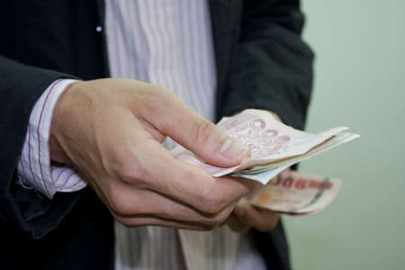 Spending money.の写真素材