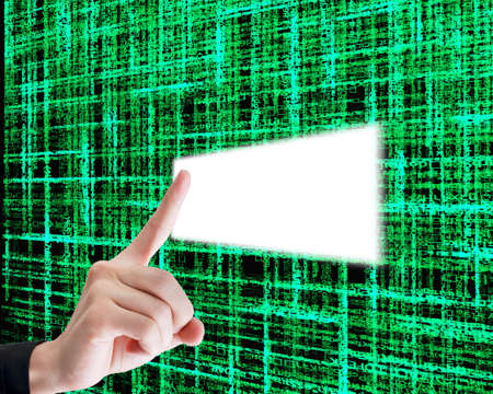 Background with green lettering hand.