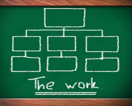Planning Business graph on a blackboard.の写真素材