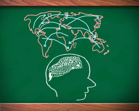 Concept of six ability in human brain for business の写真素材