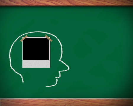 Concept of six ability in human brain on the blackboard の写真素材