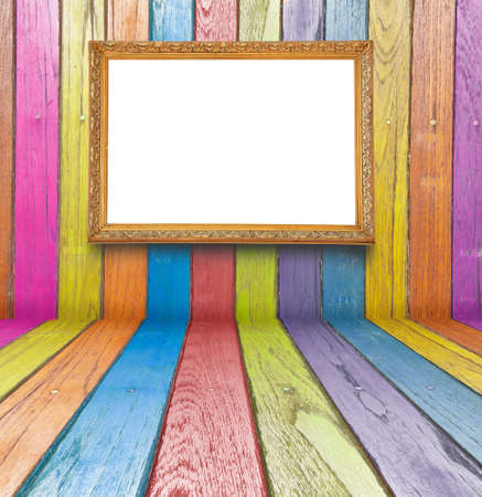 photos placed on the wood by its color の写真素材