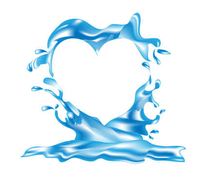 Water frame  Vector illustrationのイラスト素材