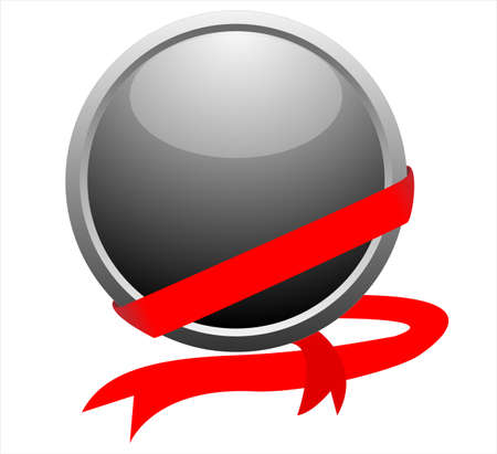 vector buttons with metallic borders  のイラスト素材