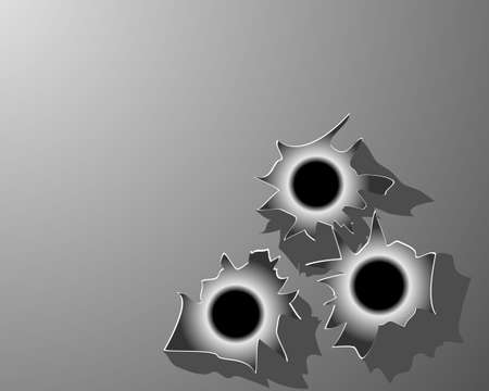 Bullet hole vector  のイラスト素材