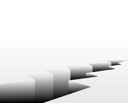 cracks on the walls white to me  のイラスト素材