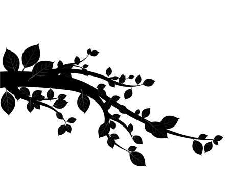 black tree vector のイラスト素材