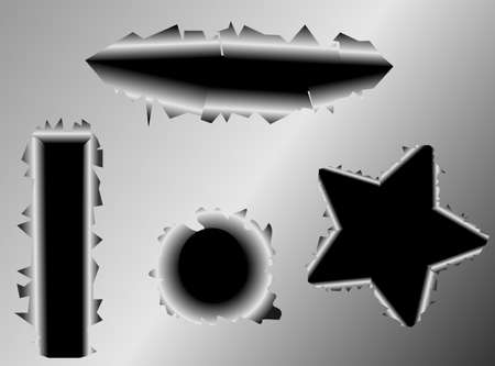 Traces of an animal claws on steel background  Ready for a text  のイラスト素材