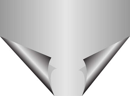 Metal Coil Steel page curl with white background のイラスト素材