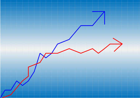 growth progress blue arrow 
