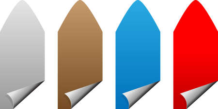 Set of multicolored format hanging banners  のイラスト素材