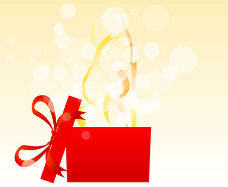 Magic gift box with a big surprise - christmasのイラスト素材