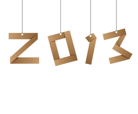 2013 Happy New Year greeting card or background  Vector illustrationのイラスト素材