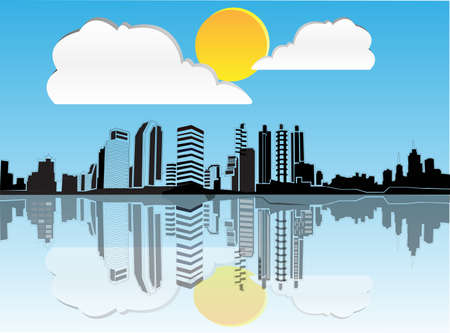 Vector city  のイラスト素材