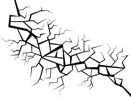 Broken glass vector のイラスト素材