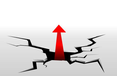 cracks  Arrow のイラスト素材