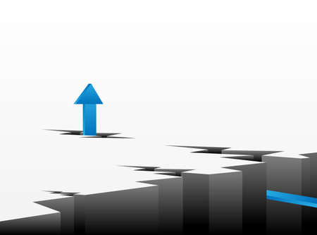 Crack Arrow Vectoのイラスト素材