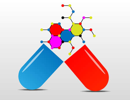capsule shows molecule as medical concept 
