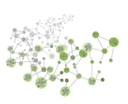 Molecule background Vector のイラスト素材