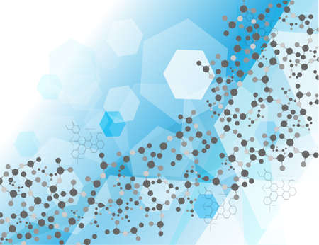 abstract molecule, cell illustration eps10 のイラスト素材
