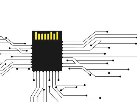 digital micro background vector 
