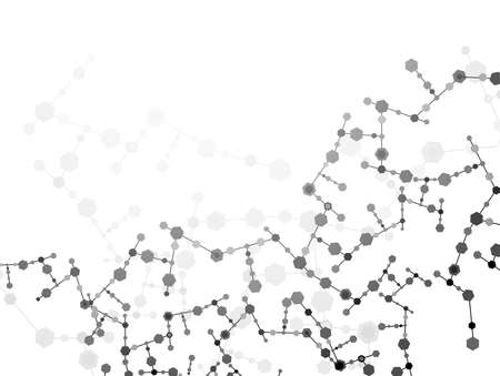 Molecule background Vector のイラスト素材